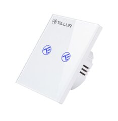 Tellur TLL331491 Smart WiFi switch, SS2N, 2 ports, 1800W цена и информация | Маршрутизаторы (роутеры) | pigu.lt