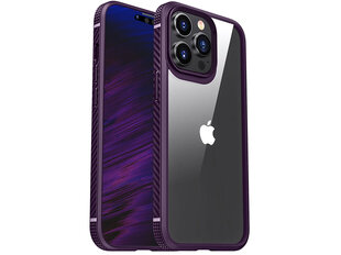 Чехол Clear PC Antishock для Apple iPhone 14 Pro Max, фиолетовый цена и информация | Чехлы для телефонов | pigu.lt