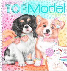 Doggy книжка-раскраска TopModel с наклейками , 12164 цена и информация | Книжки - раскраски | pigu.lt