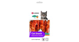 Лакомство для кошек Flamingo Dried Fish & Chicken Snack, 50 г цена и информация | Лакомства для кошек | pigu.lt