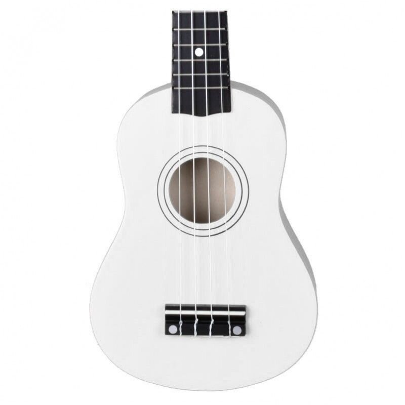 Soprano ukulelės komplektas NN UK 01, balta kaina ir informacija | Gitaros | pigu.lt