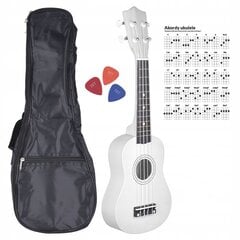 Soprano ukulelės komplektas NN UK 01, balta kaina ir informacija | Gitaros | pigu.lt