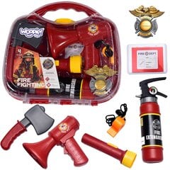Игрушечный набор пожарного в чемодане, Woopie цена и информация | Игрушки для мальчиков | pigu.lt