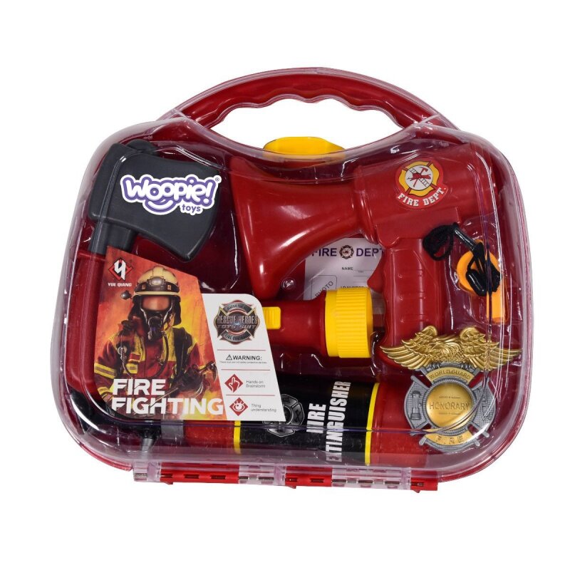 Žaislinis ugniagesio rinkinys lagamine Woopie kaina ir informacija | Žaislai berniukams | pigu.lt