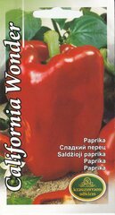 Paprika California Wonder kaina ir informacija | Daržovių, uogų sėklos | pigu.lt