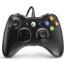 Juodos spalvos laidinis Xbox 360 valdiklis kaina ir informacija | Žaidimų konsolės | pigu.lt