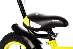 Велосипед Niki Karbon 14" 9347, чёрно-лимонного цвета цена и информация | Велосипеды | pigu.lt