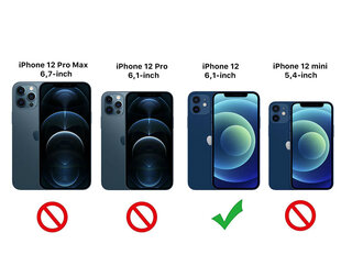Rock'it silikoninis dėklas skirtas Apple iPhone 12 mėlyna kaina ir informacija | Telefono dėklai | pigu.lt