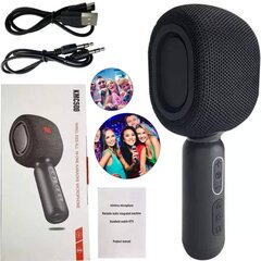 Belaidis karaoke mikrofonas, Juodos spalvos цена и информация | Микрофоны | pigu.lt