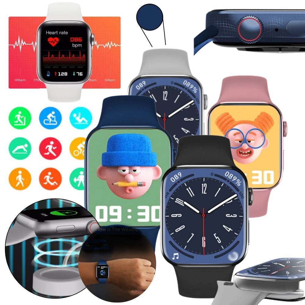 S-Watch 8 Blue kaina ir informacija | Išmanieji laikrodžiai (smartwatch) | pigu.lt