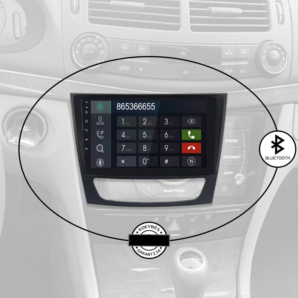 Android Multimedia Mercedes Benz E (W211) G (W463) CLC (W209) CLK (W219) цена и информация | Automagnetolos, multimedija | pigu.lt