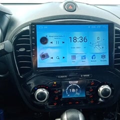 Мультимедийный планшет 9-дюймовый автомобильный стерео NISSAN JUKE YF 2010-14 Android USB/WiFi/GPS/Bluetooth цена и информация | Автомагнитолы, мультимедиа | pigu.lt