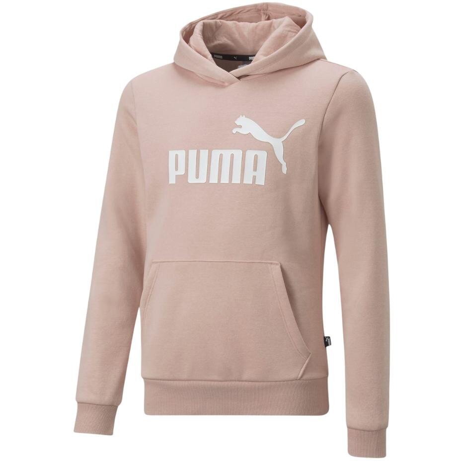 Vaikiškas džemperis Puma ESS Logo Hoodie FL smėlio spalvos 587031 47 цена и информация | Megztiniai, bluzonai, švarkai mergaitėms | pigu.lt