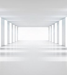 Fototapetai - Baltas koridorius 225x250 cm kaina ir informacija | Fototapetai | pigu.lt