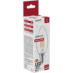 LED lemputė High Lumen 4,5W B35 E14 2.7K FL Avide kaina ir informacija | Elektros lemputės | pigu.lt