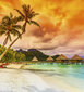 Fototapetai - Polinezija, 225x250 cm kaina ir informacija | Fototapetai | pigu.lt