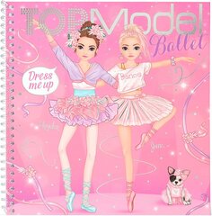 Книжка-раскраска TopModel Ballet Dress Me Up с наклейками, 12125 цена и информация | Книжки - раскраски | pigu.lt