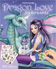 Dragon Love - Книга стикеров TopModel, 11909 цена и информация | Книжки - раскраски | pigu.lt