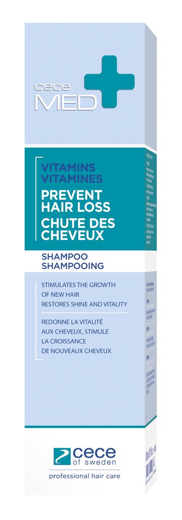 Šampūnas nuo plaukų slinkimo Cece Med 300 ml цена и информация | Šampūnai | pigu.lt
