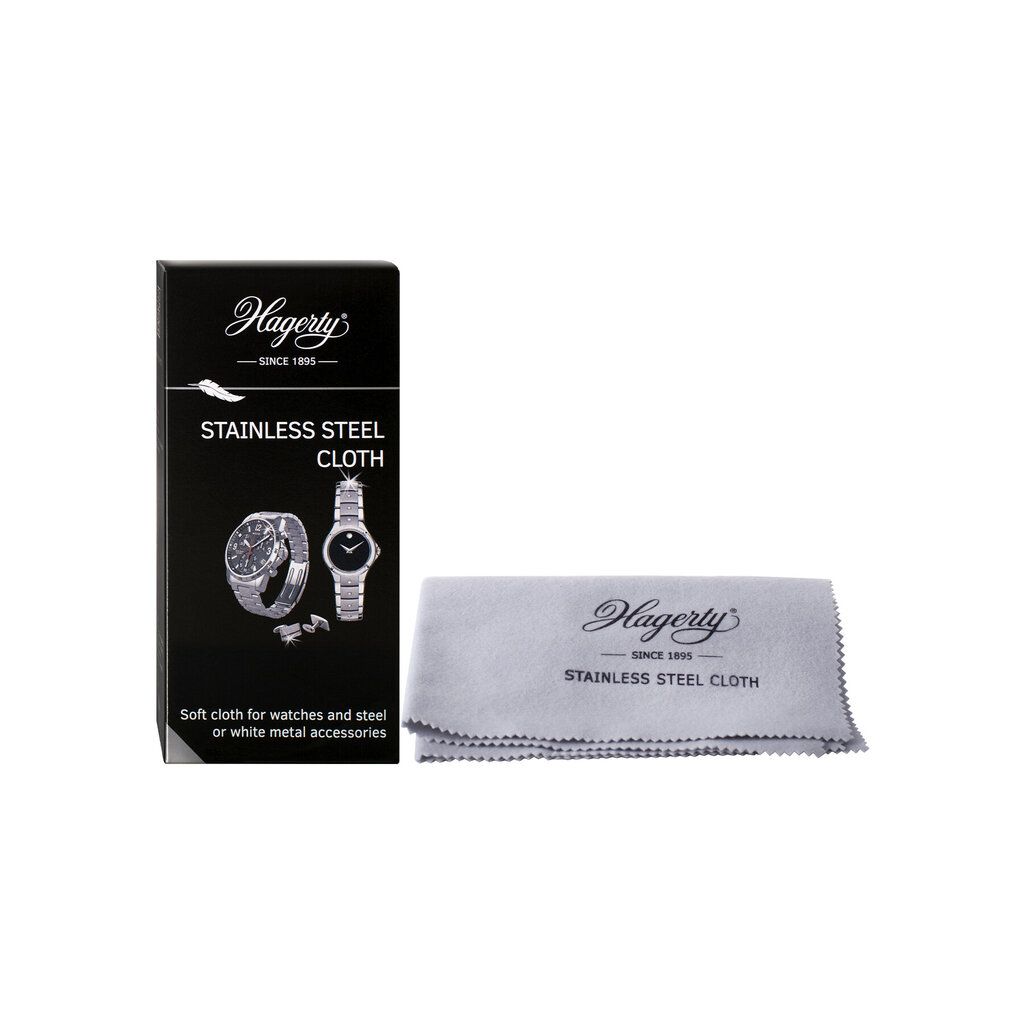 Hagerty Stainless Steel Watch Cloth laikrodžių ir aksesuarų priežiūros priemonė kaina ir informacija | Valikliai | pigu.lt