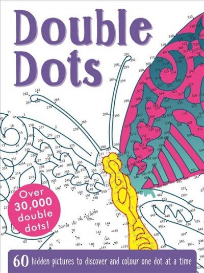 Double Dots: 60 amazing hidden pictures to discover and colour one dot at a time цена и информация | Spalvinimo knygelės | pigu.lt
