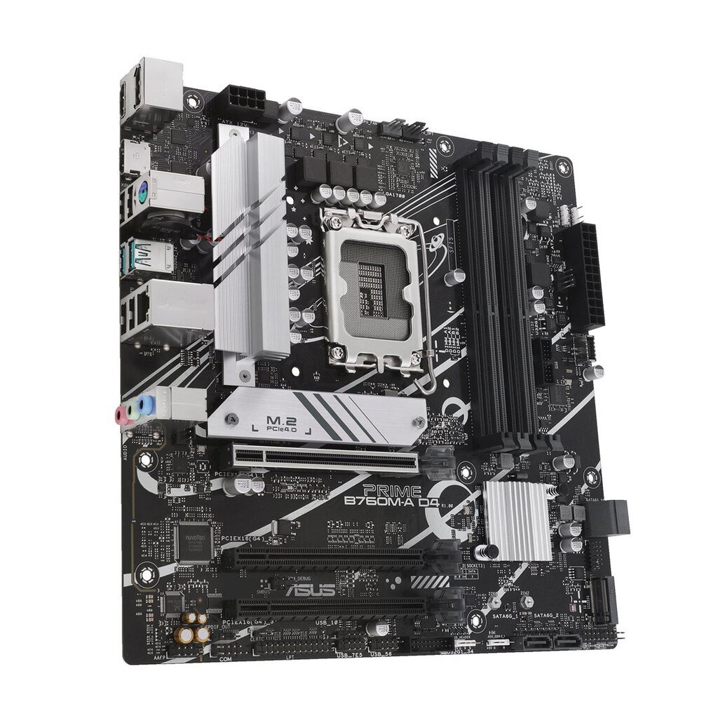 Asus PRIME B760M-A D4, Micro ATX, LGA1700, DDR4 цена и информация | Pagrindinės plokštės | pigu.lt