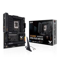 Asus TUF GAMING B760-PLUS WIFI D4, ATX, LGA1700, DDR4 kaina ir informacija | Pagrindinės plokštės | pigu.lt