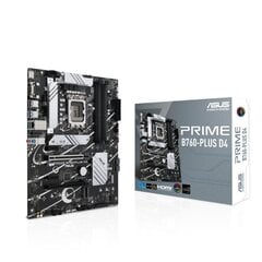 Материнская плата Asus PRIME B760-PLUS D4, ATX, LGA1700, DDR4 цена и информация | Материнские платы	 | pigu.lt