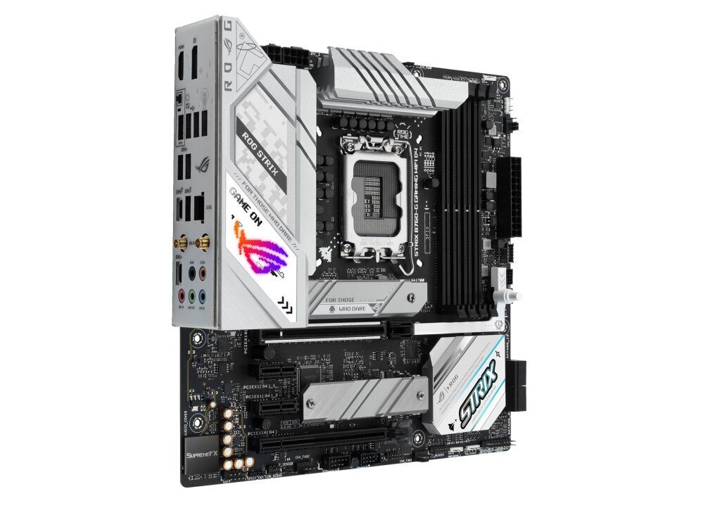 Asus ROG STRIX B760-G GAMING WIFI D4, Micro ATX, LGA1700, DDR4 kaina ir informacija | Pagrindinės plokštės | pigu.lt