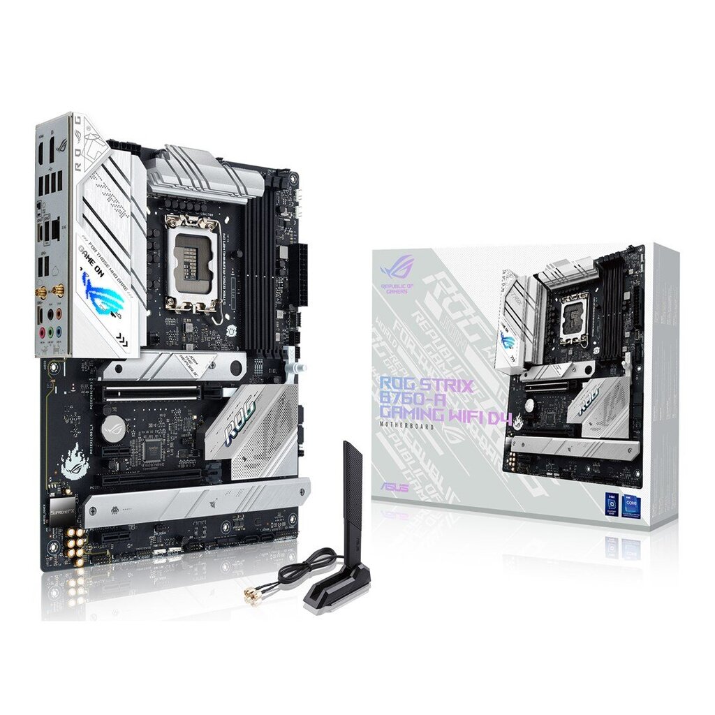 Asus ROG STRIX B760-A GAMING WIFI D4, ATX, LGA1700, DDR4 цена и информация | Pagrindinės plokštės | pigu.lt