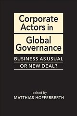 Corporate actors in global governance kaina ir informacija | Socialinių mokslų knygos | pigu.lt