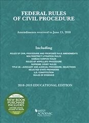 Federal Rules of Civil Procedure, Educational Edition, 2018-2019 kaina ir informacija | Ekonomikos knygos | pigu.lt