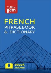 Collins French Phrasebook and Dictionary Gem Edition: Essential Phrases and Words in a Mini, Travel-Sized Format 4th Revised edition, Collins French Phrasebook and Dictionary Gem Edition: Essential Phrases and Words in a Mini, Travel Sized Format цена и информация | Путеводители, путешествия | pigu.lt