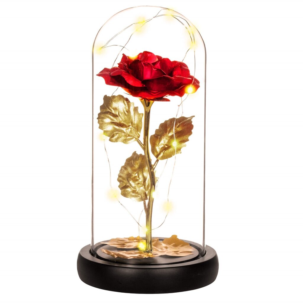 Rožė su LED girlianda HA5160 kaina ir informacija | Miegančios rožės, stabilizuoti augalai | pigu.lt