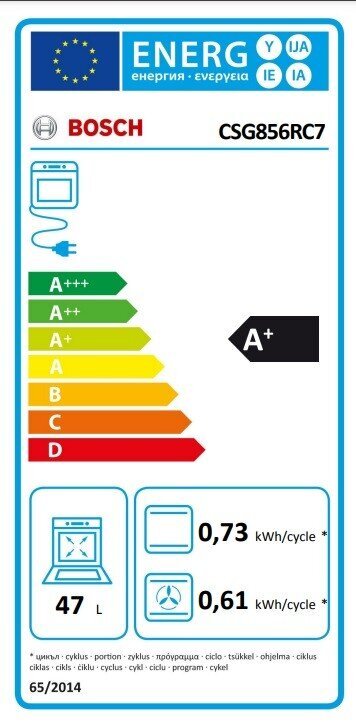 Bosch CSG856RC7 kaina ir informacija | Orkaitės | pigu.lt