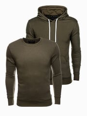 Džemperių rinkinys vyrams Ombre Clothing 120842-6, žalias kaina ir informacija | Džemperiai vyrams | pigu.lt
