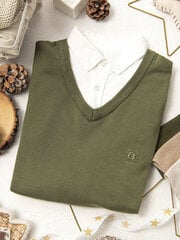 Мужской свитер - V5 оливковый E120 цена и информация | Мужские свитера | pigu.lt