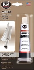 Aukštos temperatūros duslintuvų cementas K2 Mefix, 140 g kaina ir informacija | Autochemija | pigu.lt