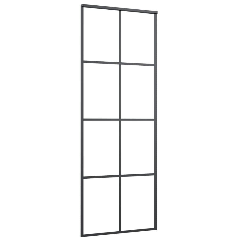 Stumdomos durys su įrangos rinkiniu vidaXL, 76x205 cm. kaina ir informacija | Vidaus durys | pigu.lt