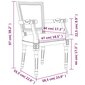 Valgomojo kėdė vidaXL, juoda kaina ir informacija | Virtuvės ir valgomojo kėdės | pigu.lt