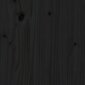 vidaXL Lovos rėmas, juodos spalvos, 140x200cm, pušies medienos masyvas kaina ir informacija | Lovos | pigu.lt