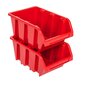 botle 50x Sukraunama plastikinė laikymo dėžutė 160x230x120 mm raudona цена и информация | Įrankių dėžės, laikikliai | pigu.lt