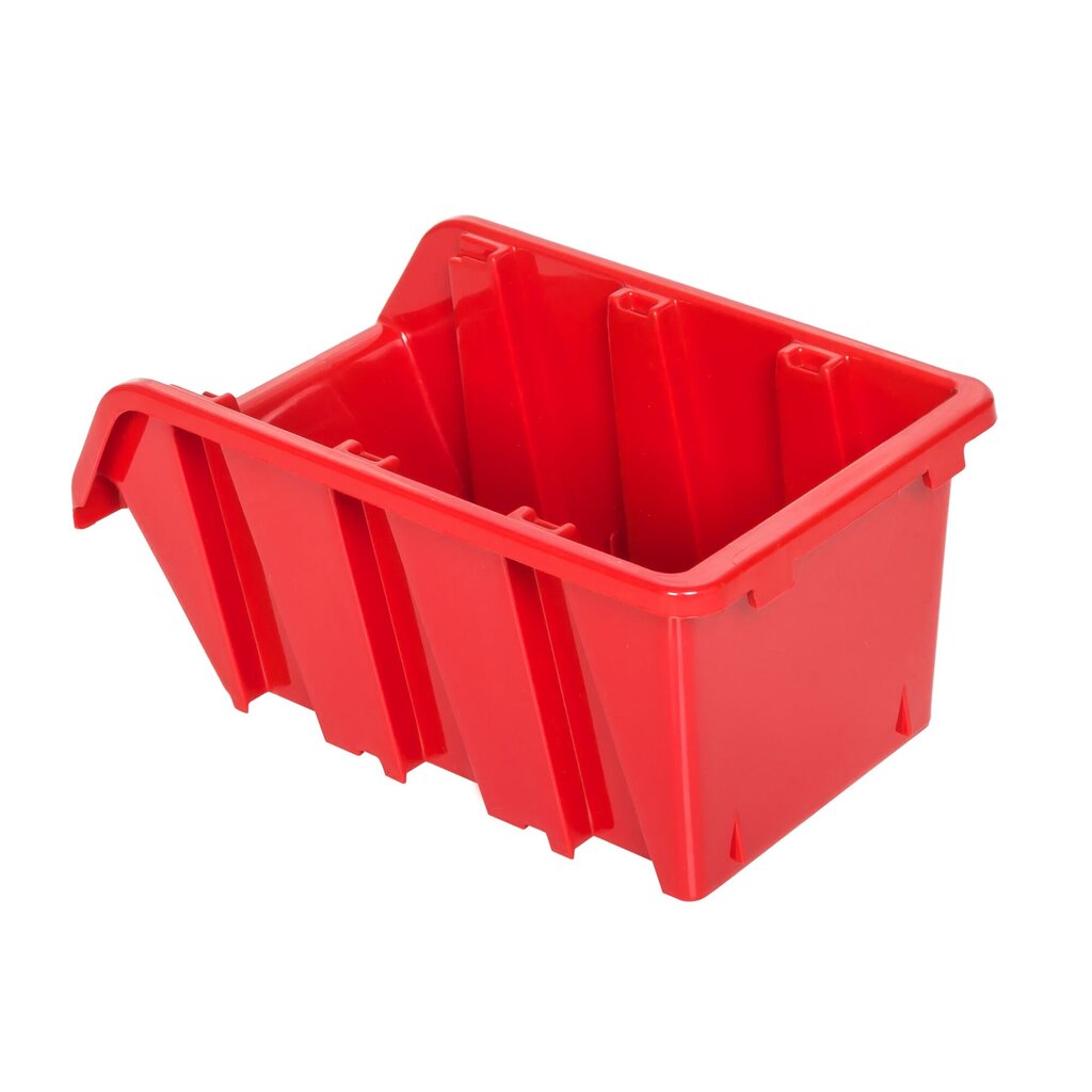 botle 5x Sukraunama plastikinė laikymo dėžutė 290x200x150 mm raudona kaina ir informacija | Įrankių dėžės, laikikliai | pigu.lt