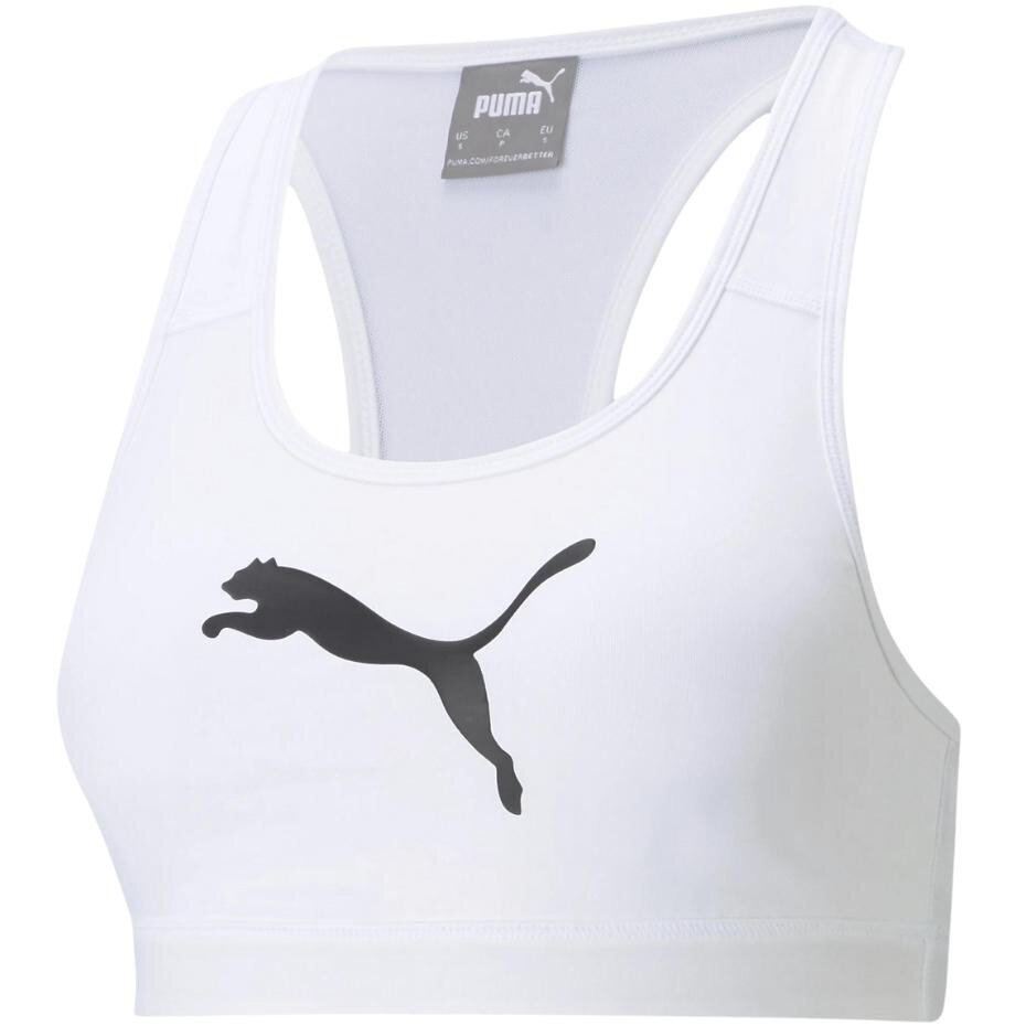 Puma sportinė liemenėlė moterims Mid Impact 4Keeps 520304 52, balta kaina ir informacija | Sportinė apranga moterims | pigu.lt