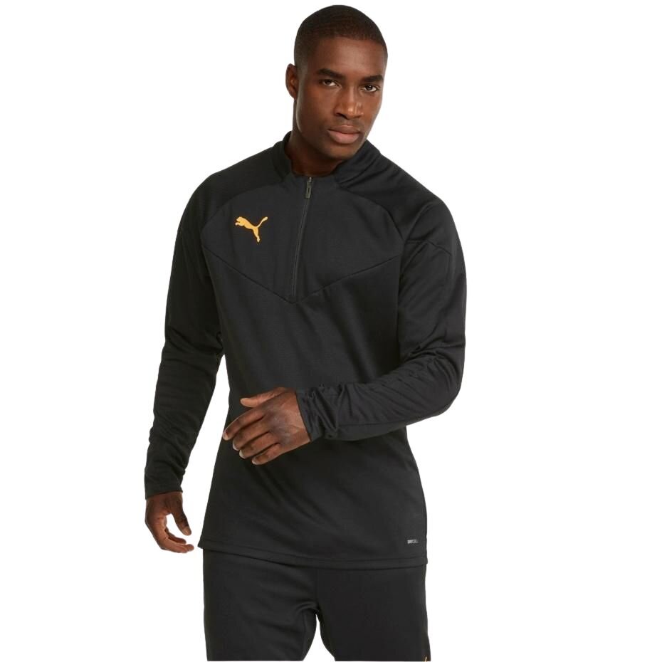 Vyriškas Puma individualFINAL 1/4 Zip treniruočių džemperis 657950 45, juodas цена и информация | Futbolo apranga ir kitos prekės | pigu.lt