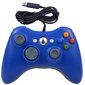 mėlyna spalvos laidinis Xbox 360 valdiklis kaina ir informacija | Žaidimų konsolės | pigu.lt