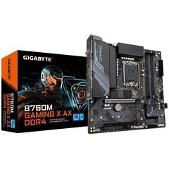 Материнская плата Gigabyte B760M GAMING X AX DDR4 (rev. 1.0), Micro ATX, LGA1700 цена и информация | Материнские платы	 | pigu.lt