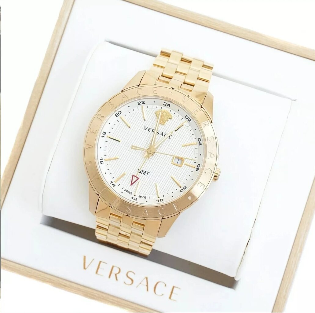 Vyriškas laikrodis Versace Univers Quartz White Dial VEBK00518 kaina ir informacija | Vyriški laikrodžiai | pigu.lt