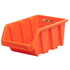 Штабелируемый пластиковый ящик для хранения, 80x115x60 мм, oранжевый цена и информация | Ящики для инструментов, держатели | pigu.lt