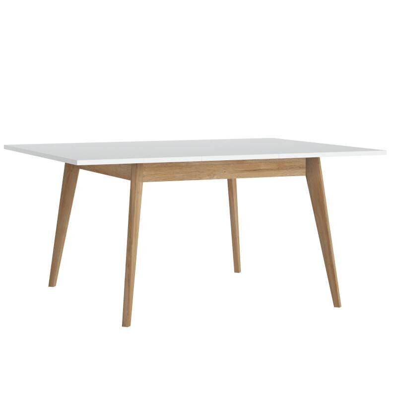 Stalas Aatrium, baltas/rudas kaina ir informacija | Virtuvės ir valgomojo stalai, staliukai | pigu.lt